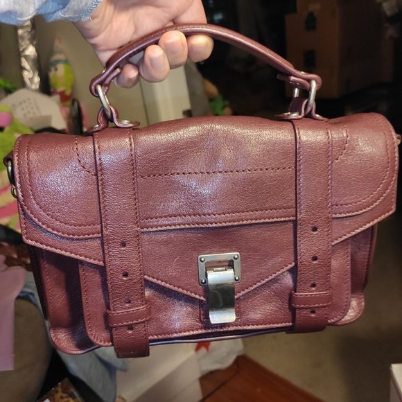 PROENZA SCHOULER Lambskin Tiny PS1 Lux Satchel Cordovan - Picture 9 of 16